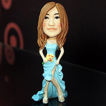 海芋禮服新娘公仔-藍色禮服公仔